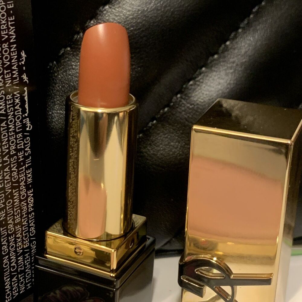 YSL  Black Cushion Cosmetic Bag &Pink Lip Mirror Mascara &lippie Set - Picture 2 of 13